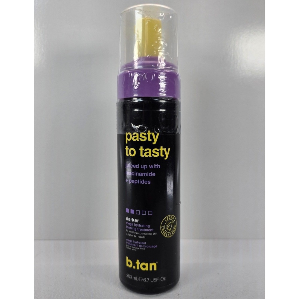 B.TAN Pasty to Tasty Self Tan Mousse Darker Niacinamide + Peptides 6.7oz‎ NEW